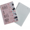 Caderno P  Have a nice day patinhas gatos