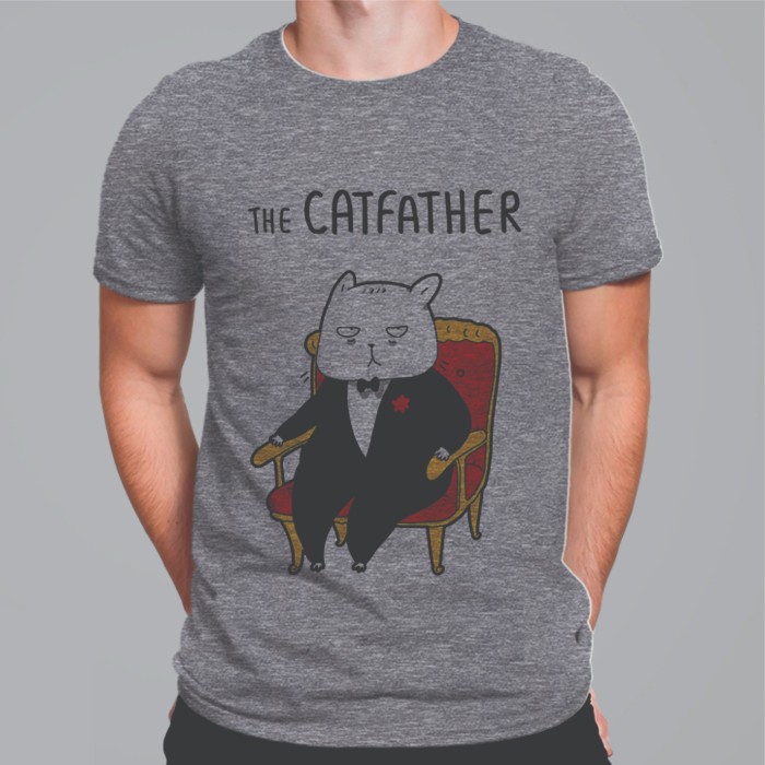 Camiseta cinza The Cat Father P
