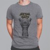 Camiseta Cinza masculina Metal cats P