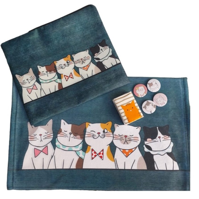 Kit gatos Cut  charme verde