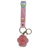 Chaveiro patinha rosa com gliter