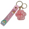Chaveiro patinha rosa com gliter
