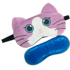 Máscara para Dormir/Relaxar com gel Gatinha Lilás