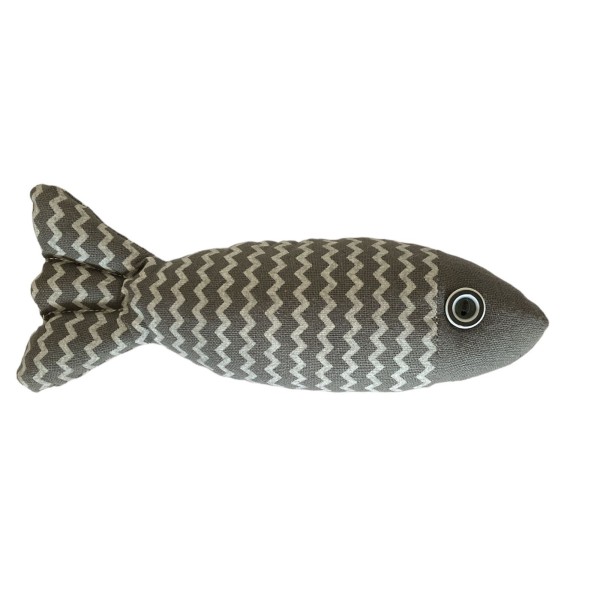 Brinquedo para Gato Peixe Cinza