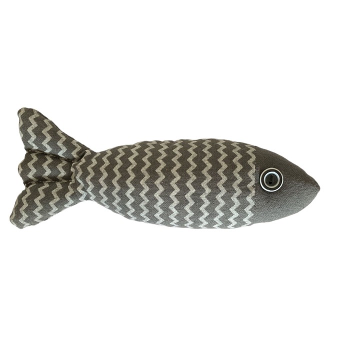 Brinquedo para Gato Peixe Cinza
