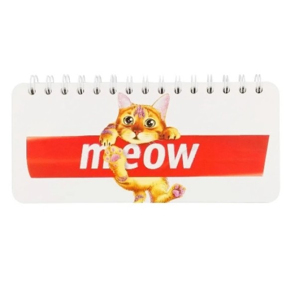 Caderno Bloco Planner Semanal  gato Meow