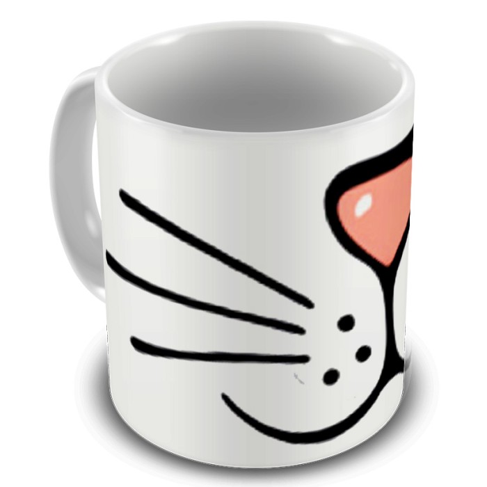 Caneca bigode de gato
