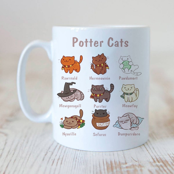 Caneca Cat Potter