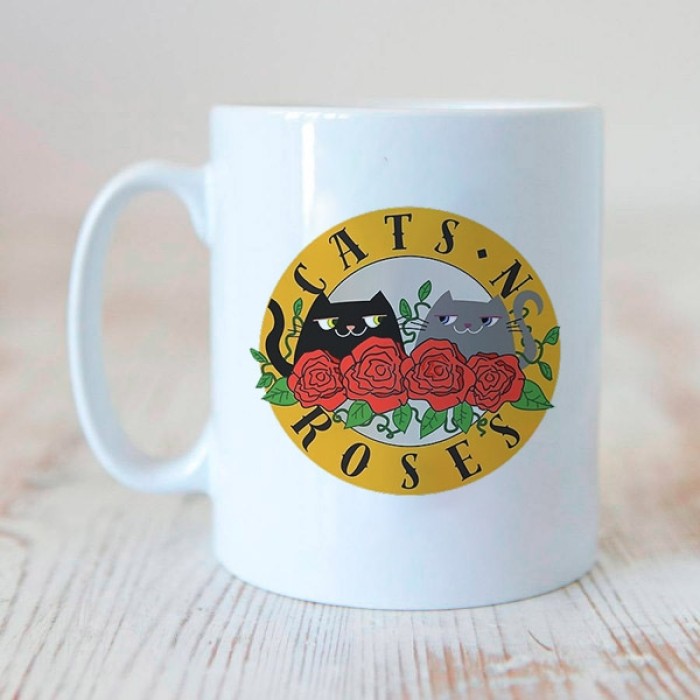 Caneca Cats Roses