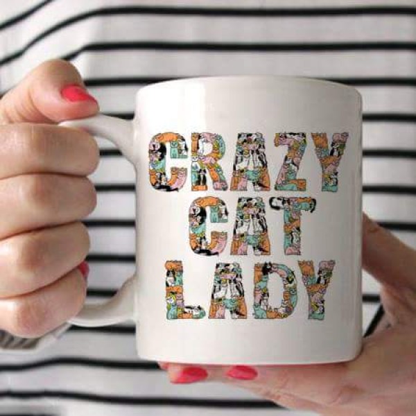 Caneca crazy cat lady