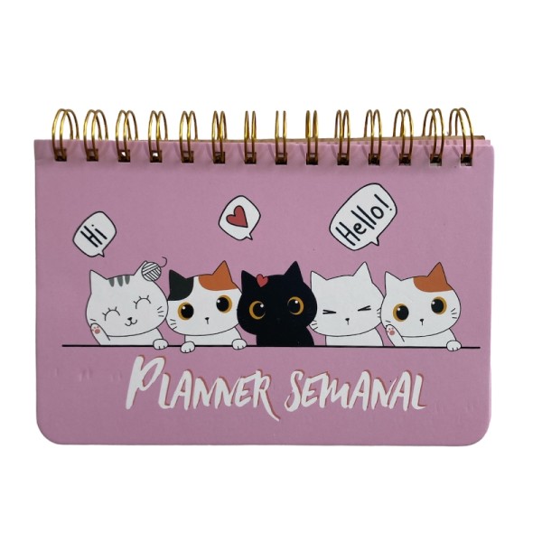 Planner Semanal Gatos Fofinhos