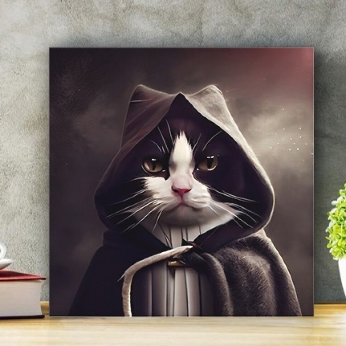 Plaquinha Gato Star Cats Obi