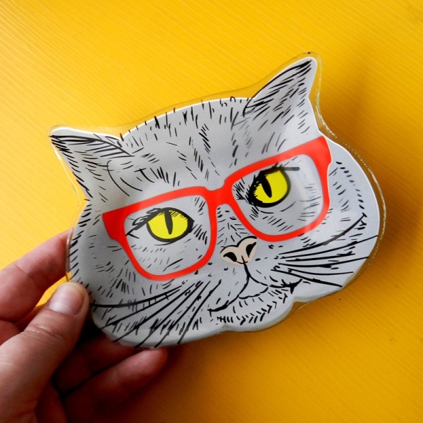 Pratinho Cool Cat cinza