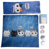 Kit gatos cut Hello azul