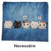 Kit gatos cut Hello azul
