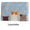 Kit gatos cut Hello azul