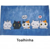 Kit gatos cut Hello azul