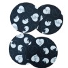 Porta Copo Redondo Ying yang cat