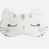  Máscara para Dormir/Relaxar com gel Gatinha Branquinha