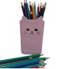 Porta treco plastico,  lapis, caneta,escova de dente   gatinho 