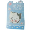 Mini cartela post it gatos com 6 partes 