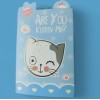 Mini cartela post it gatos com 6 partes 