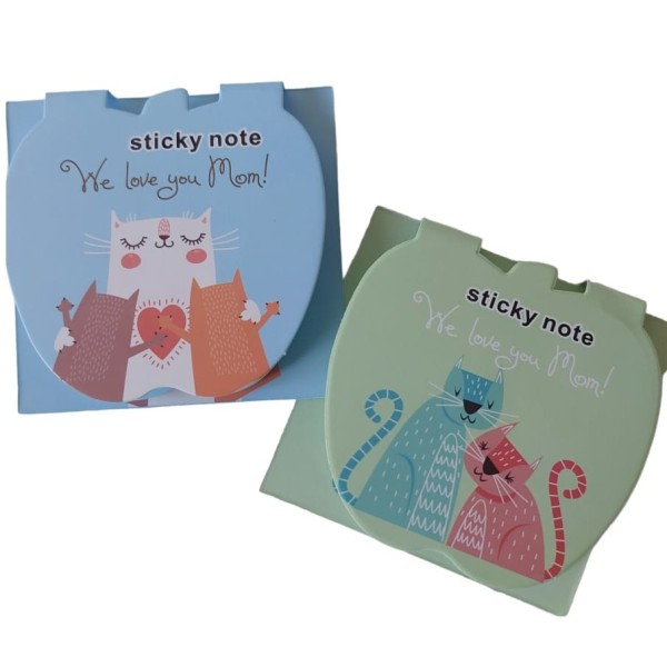 Sticky post it cats mom gatinhos