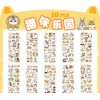 3 Cartelas com mini Adesivos de gatinhos Decorativo 