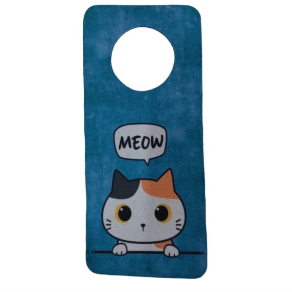 Aviso de Porta em Neoprene Meow