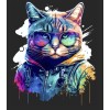 Baby look preta  gato M
