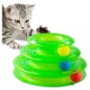 Brinquedo Interativo Gatos Corre Corre Torre De Bolinhas Cor verde claro 