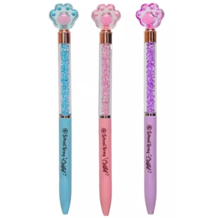 Caneta Patinha Cristal Glitter