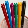 kit 6 canetas ponta fina coloridas gatinhos
