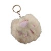 Chaveiro Pompom bege Patinha