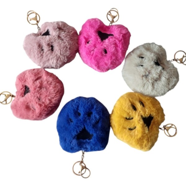 Chaveiro Pompom Patinha cores