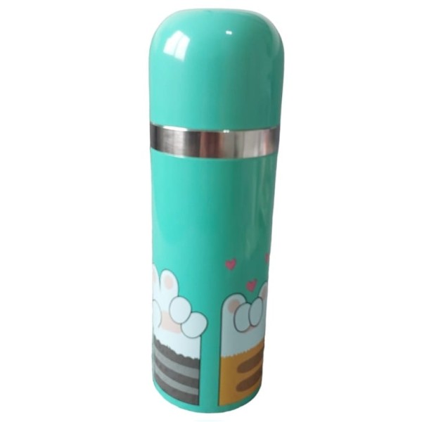 Garrafa Térmica verde 320 ml Inox Patinhas