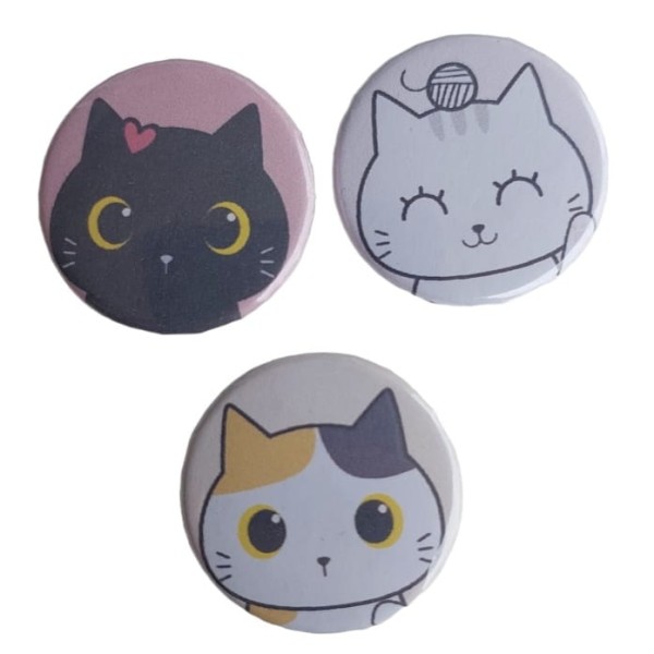 Trio de Botton Cut Hello