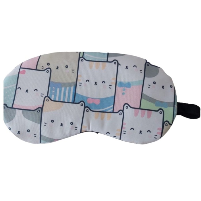 Máscara para Dormir Relaxar com gel Gatinhos cut