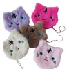 Porta moedas pelúcia carinha de gatinho 