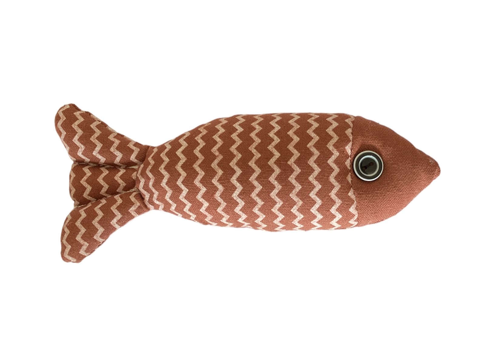 Brinquedo para Gato Peixe Marrom