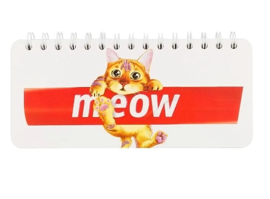 Caderno Bloco Planner Semanal  gato Meow