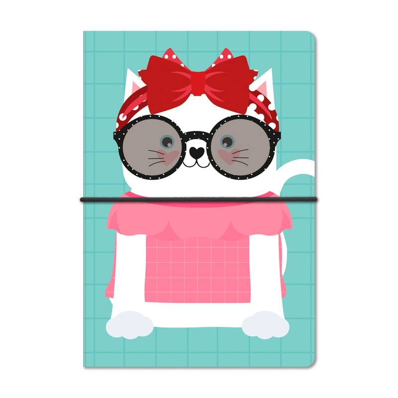 Caderno Duplo Gata Happy Cool