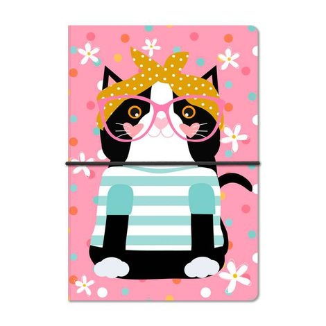 Caderno Duplo Gatinha Happy