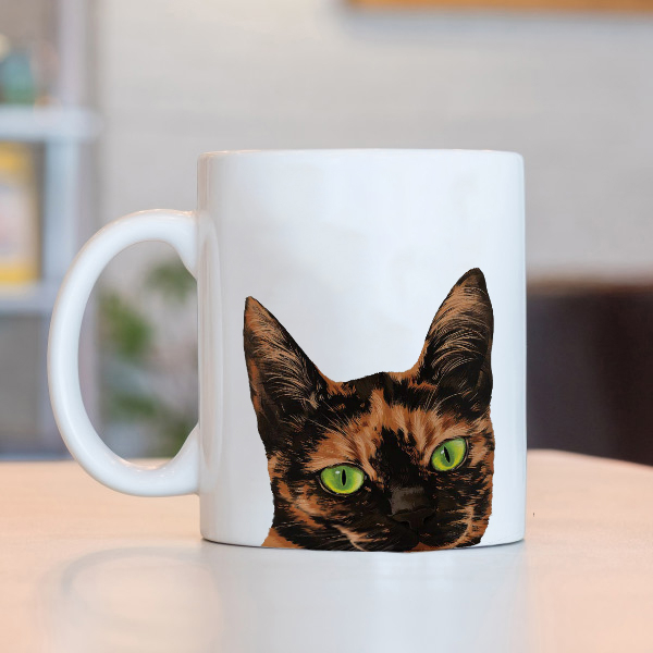 Caneca Cara De Gato Escaminha