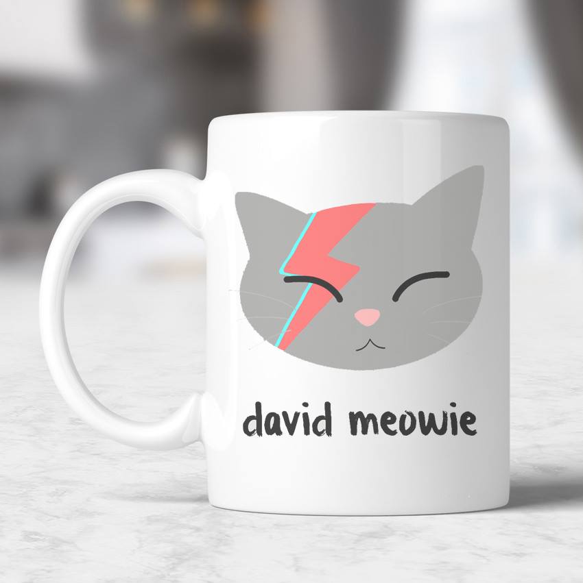 Caneca David Meowie