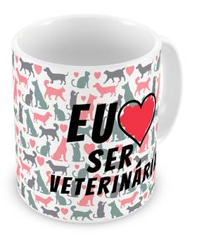 Caneca Eu Amo Ser Veterinaria