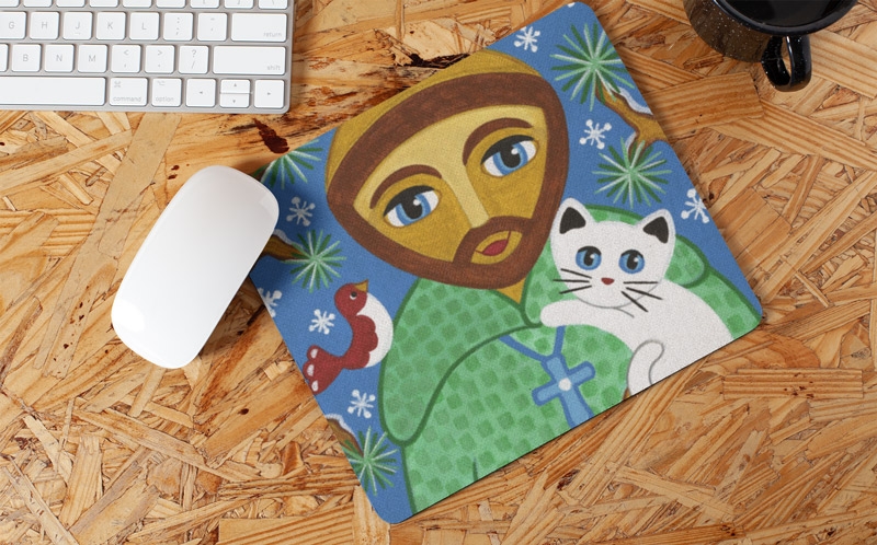 Mouse pad Francisco gata chica e pio