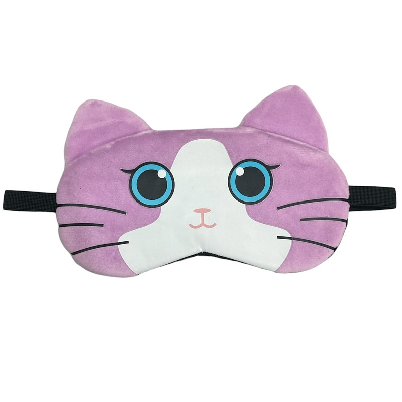 Máscara para Dormir/Relaxar com gel Gatinha Lilás