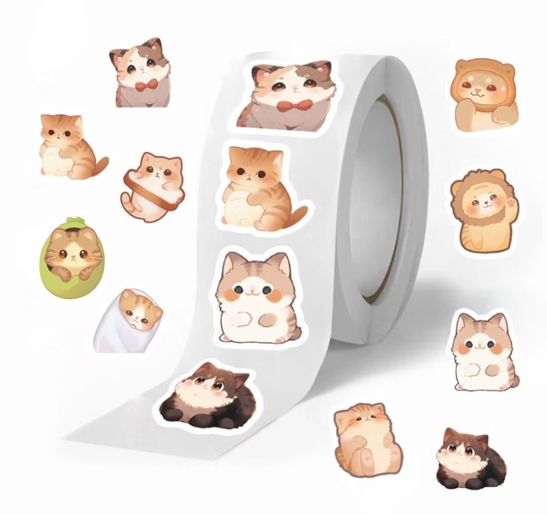 Mini Adesivos de gatinhos modelo 1