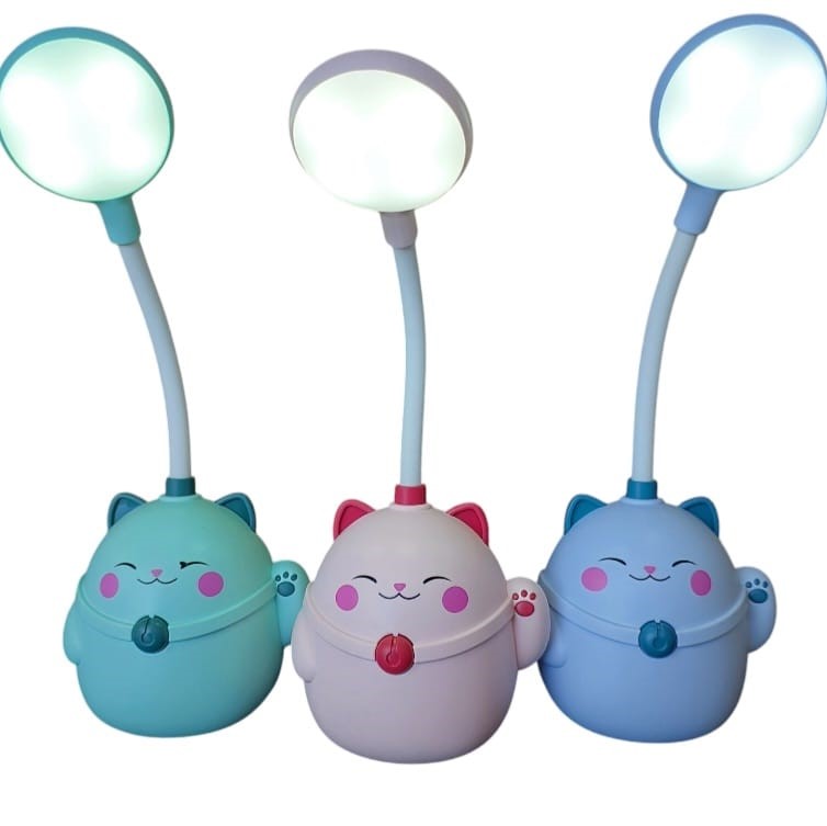 Mini Luminária led gato da sorte
